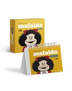 Calendario 2026 Mafalda Escritorio Amarillo [Con C