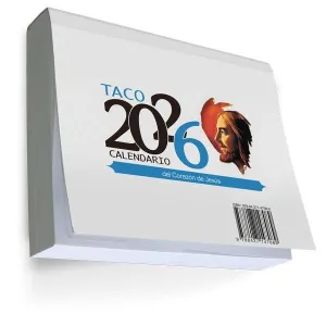 Taco 2026 Calendario Notas sin Soporte del Corazon